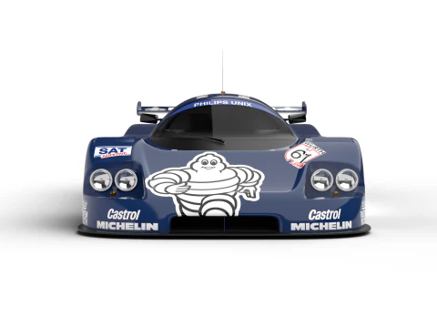 Mercedes Benz C9 1987 Sauber Racing 3D Model