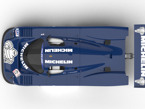 Mercedes Benz C9 1987 Sauber Racing Modèle 3D