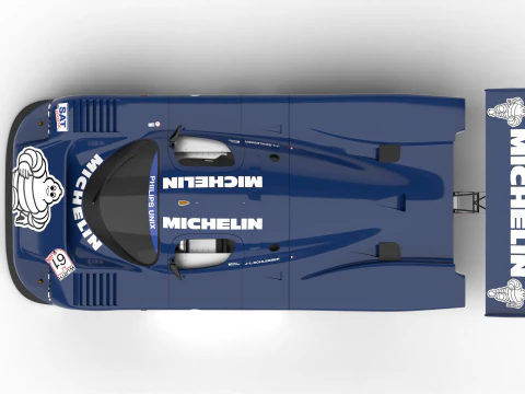 Mercedes Benz C9 1987 Sauber Racing 3D Model