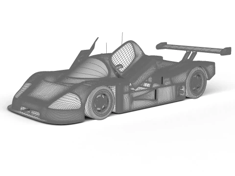 Mercedes Benz C9 1987 Sauber Racing 3D Model