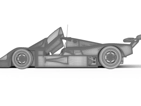 Mercedes Benz C9 1987 Sauber Racing 3D Model
