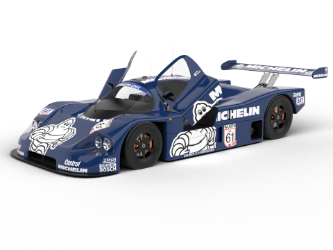 Mercedes Benz C9 1987 Sauber Racing HQ Modelo 3D