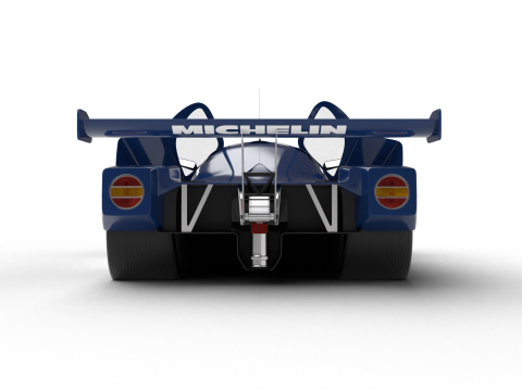 Mercedes Benz C9 1987 Sauber Racing HQ 3D-Modell