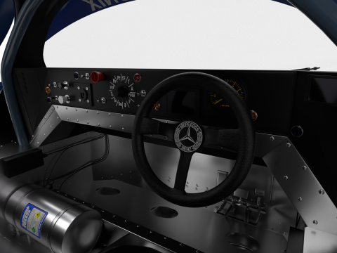 Mercedes Benz C9 1987 Sauber Racing HQ 3D-Modell