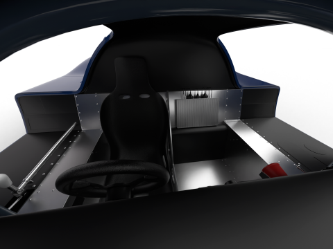 Mercedes Benz C9 1987 Sauber Racing HQ 3D-Modell