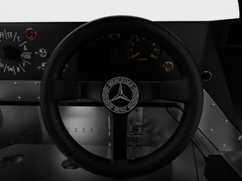 Mercedes Benz C9 1987 Sauber Racing HQ 3D-Modell