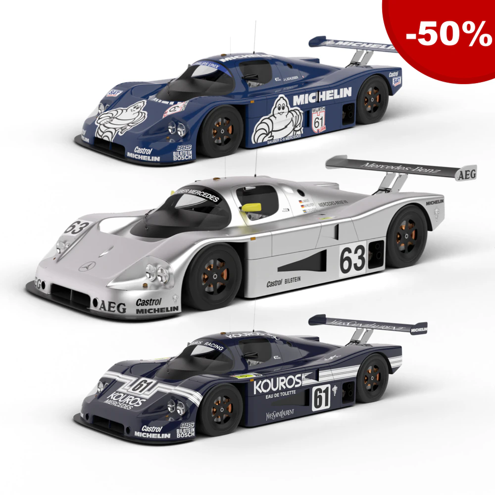 Pack Mercedes-Benz Sauber C9 1987 HQ interior 3D Model .c4d .max .obj .3ds .fbx .stl .blend 