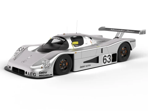 Pack Mercedes-Benz Sauber C9 1987 HQ interior 3D Model