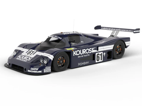 Pack Mercedes-Benz Sauber C9 1987 HQ interior 3D Model