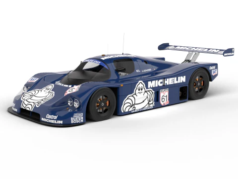 Pack Mercedes-Benz Sauber C9 1987 HQ interior 3D Model