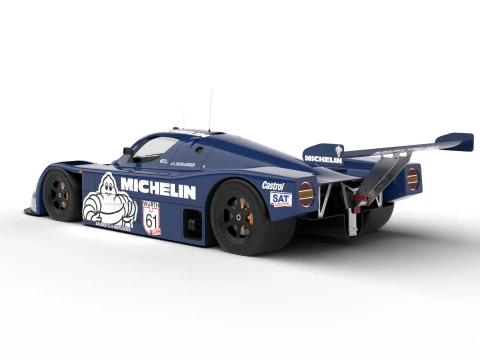 Pack Mercedes-Benz Sauber C9 1987 HQ interior 3D Model