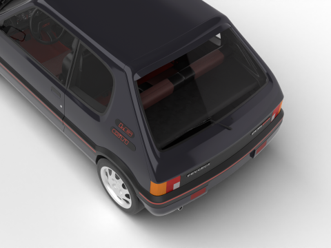 Peugeot 205 GTI 16 1992 Modelo 3D