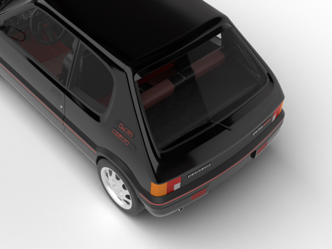 Peugeot 205 GTI 16 1992 3D Model