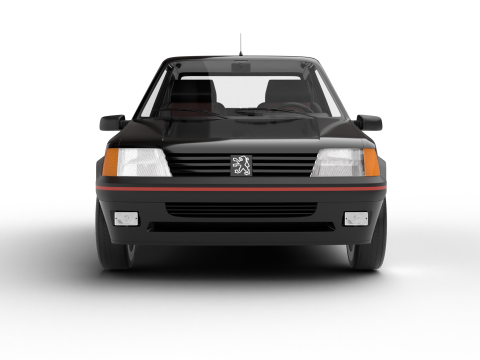 Peugeot 205 GTI 16 1992 3D Model