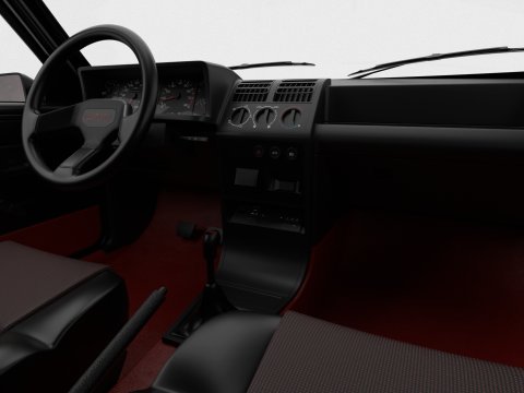 Peugeot 205 GTI 16 1992 3D Model