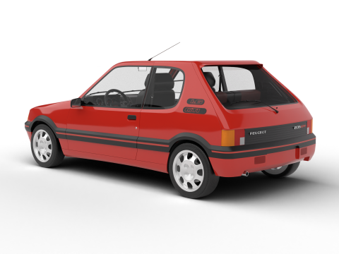 Peugeot 205 GTI 16 1992 3D-Modell