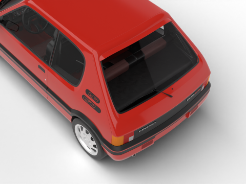 Peugeot 205 GTI 16 1992 3D-Modell
