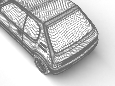 Peugeot 205 GTI 16 1992 3D-Modell