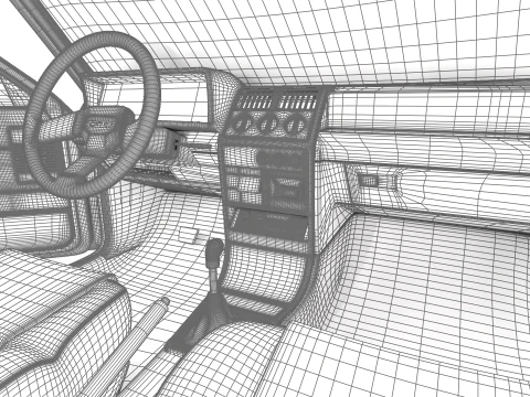 Peugeot 205 GTI 16 1992 Genel Merkez 3D Model