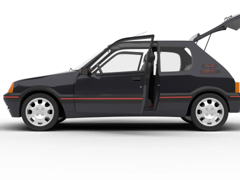 Peugeot 205 GTI 16 1992 Genel Merkez 3D Model