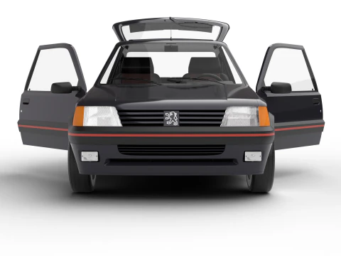 Peugeot 205 GTI 16 1992 Genel Merkez 3D Model