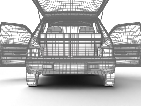 Peugeot 205 GTI 16 1992 HQ 3D Model