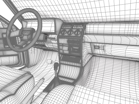 Peugeot 205 GTI 16 1992 HQ 3D Model