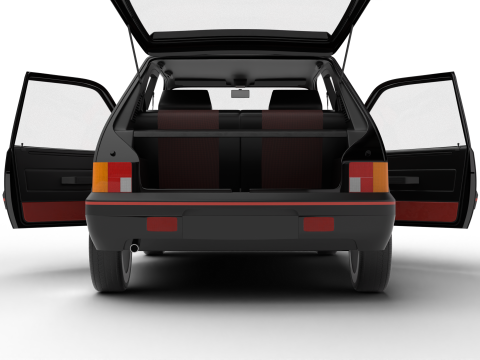 Peugeot 205 GTI 16 1992 HQ 3D Model