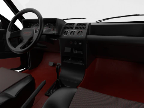 Peugeot 205 GTI 16 1992 HQ 3D Model