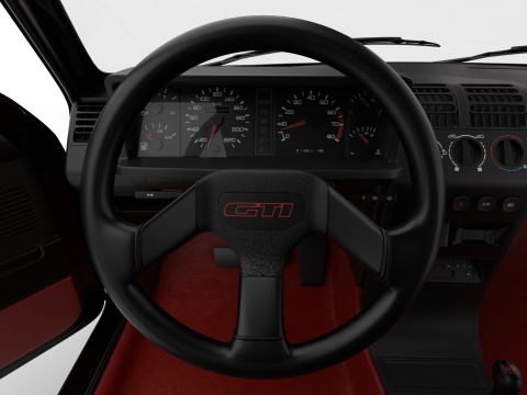 Peugeot 205 GTI 16 1992 HQ 3D Model