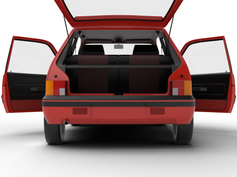 Peugeot 205 GTI 16 1992 HQ 3D Model