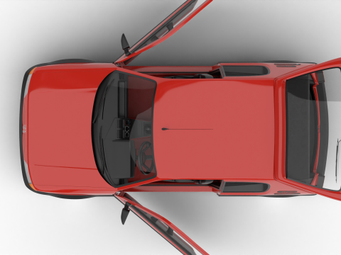 Peugeot 205 GTI 16 1992 HQ 3D Model