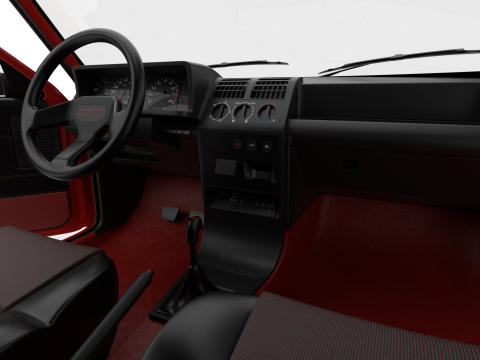 Peugeot 205 GTI 16 1992 HQ 3D Model
