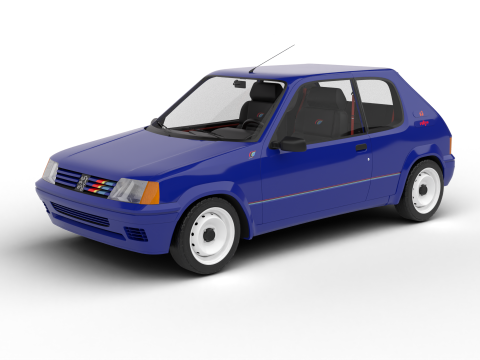 Peugeot 205 Rallye 13 1991 Modelo 3D