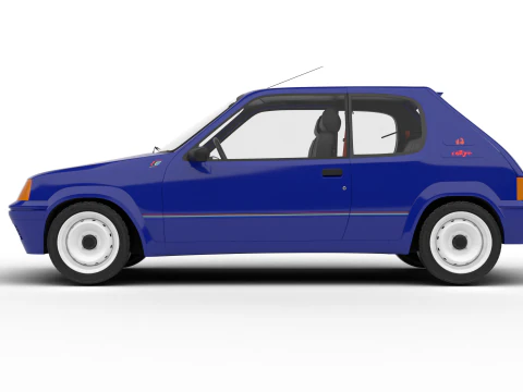 Peugeot 205 Rallye 13 1991 Modello 3D