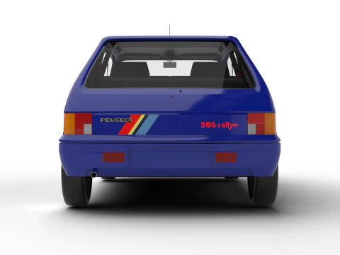 Peugeot 205 Rallye 13 1991 Modello 3D