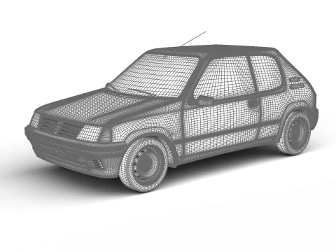 Peugeot 205 Rallye 13 1991 Modello 3D