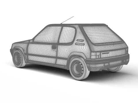 Peugeot 205 Rallye 13 1991 Modello 3D