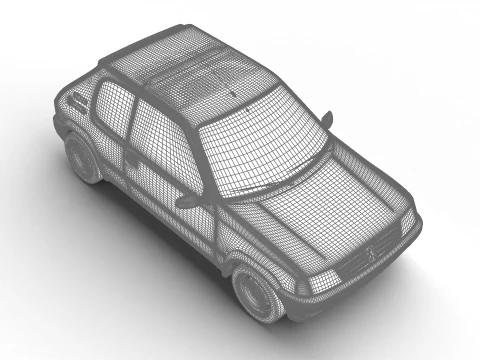 Peugeot 205 Rallye 13 1991 Modello 3D