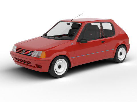 Peugeot 205 Rallye 13 1991 Modelo 3D