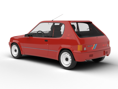 Peugeot 205 Rallye 13 1991 3Dモデル