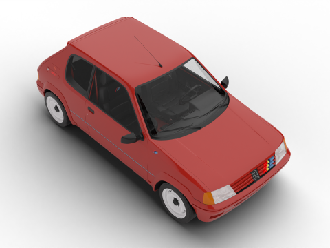 Peugeot 205 Rallye 13 1991 3Dモデル