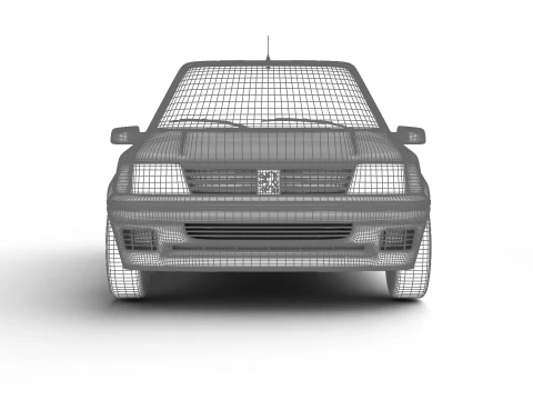 Peugeot 205 Rallye 13 1991 3D Model