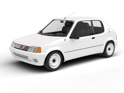 Peugeot 205 Rallye 13 1991 Modelo 3D