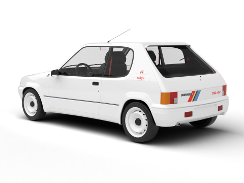 Peugeot 205 Rallye 13 1991 3D 模型
