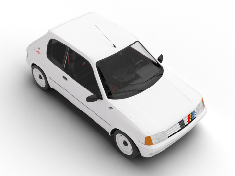 Peugeot 205 Rallye 13 1991 3D 模型
