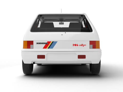 Peugeot 205 Rallye 13 1991 3D 模型