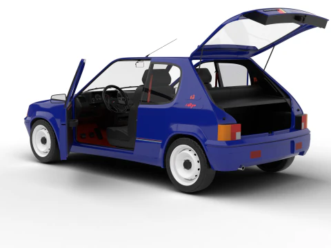 Peugeot 205 Rallye 13 1991 HQ Modello 3D