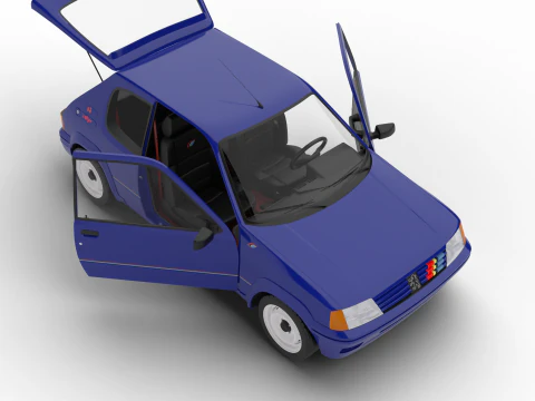 Peugeot 205 Rallye 13 1991 HQ Modello 3D