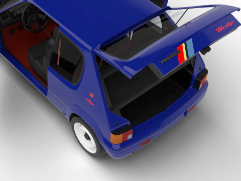 Peugeot 205 Rallye 13 1991 HQ Modello 3D